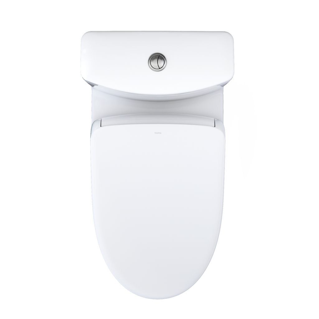 TOTO MW6464736CEMFGNA#01 Washlet+ Aquia Iv One-Piece Elongated Dual Flush 1.28 And 0.9 Gpf Toilet With Auto Flush S7A Contemporary Bidet Seat - Cotton White