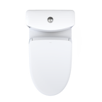 TOTO MW6464736CEMFGNA#01 Washlet+ Aquia Iv One-Piece Elongated Dual Flush 1.28 And 0.9 Gpf Toilet With Auto Flush S7A Contemporary Bidet Seat - Cotton White