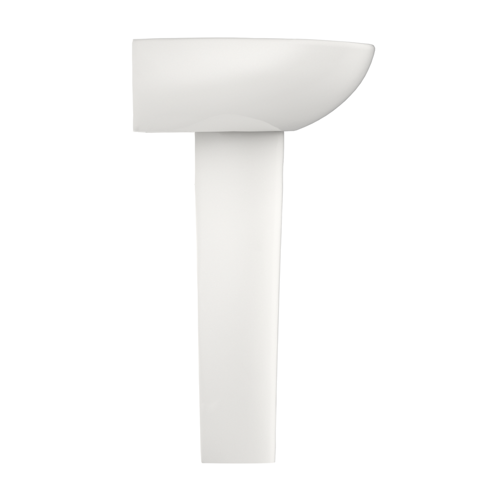 TOTO LPT241G#11 Supreme Oval Basin Pedestal Bathroom Sink With Cefiontect For Single Hole Faucets - Colonial White