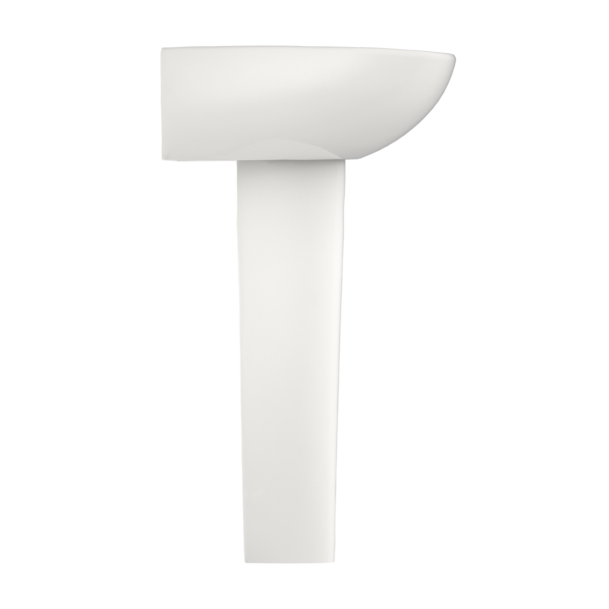 TOTO LPT241G#11 Supreme Oval Basin Pedestal Bathroom Sink With Cefiontect For Single Hole Faucets - Colonial White