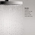 HANSGROHE 04909000 Croma Pressure Balance Shower Set with Rough, 2.0 GPM - Chrome