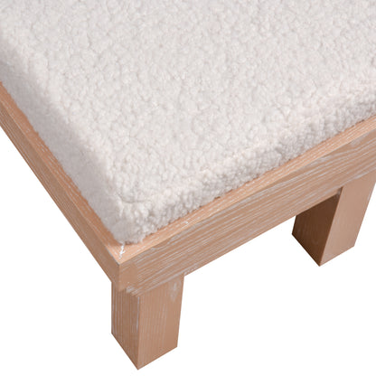 ELK SIGNATURE H0015-10821 Joanne Bench - Light Oak with Boucle