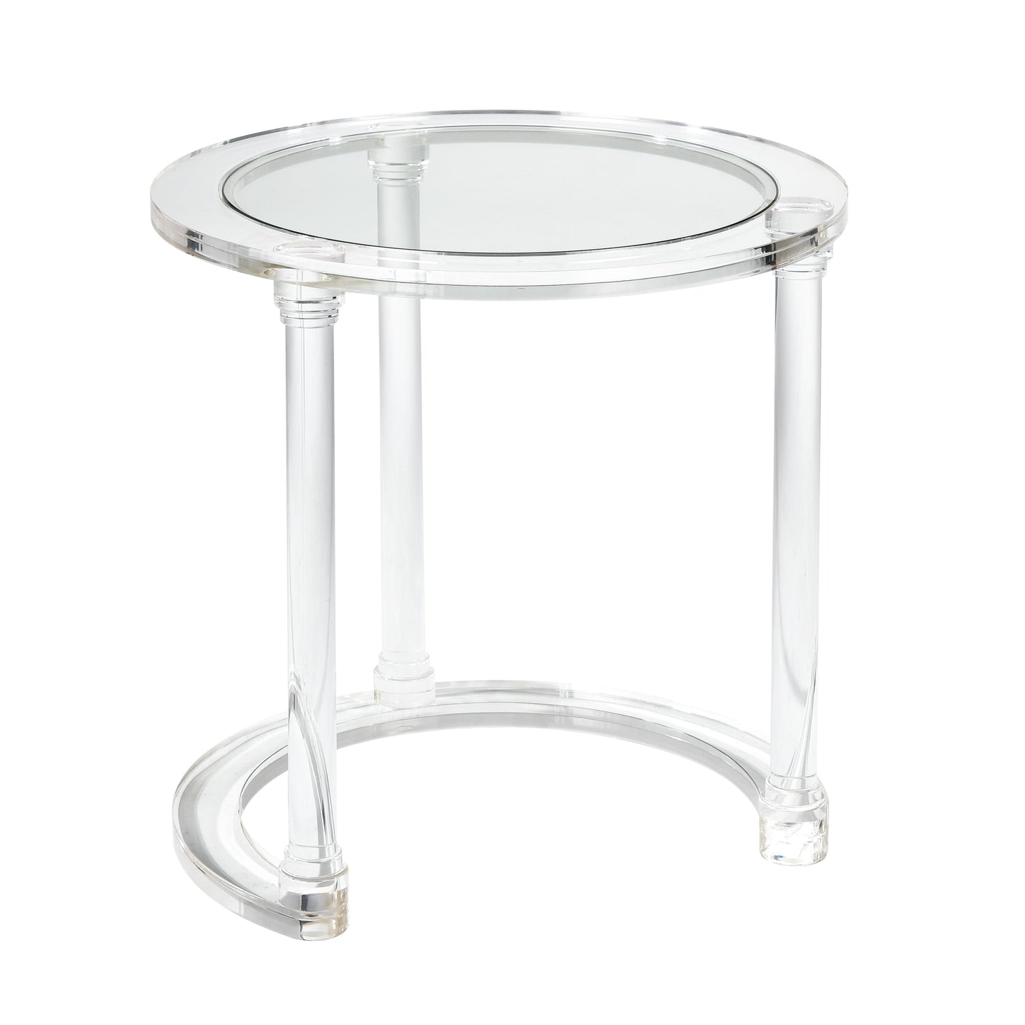 ELK SIGNATURE H0015-9104/S2 Jacobs Nesting Table - Set of 2 Round Clear