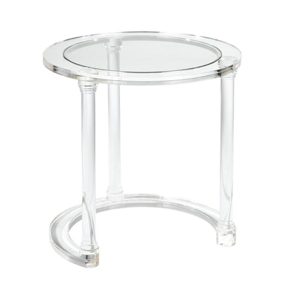 ELK SIGNATURE H0015-9104/S2 Jacobs Nesting Table - Set of 2 Round Clear