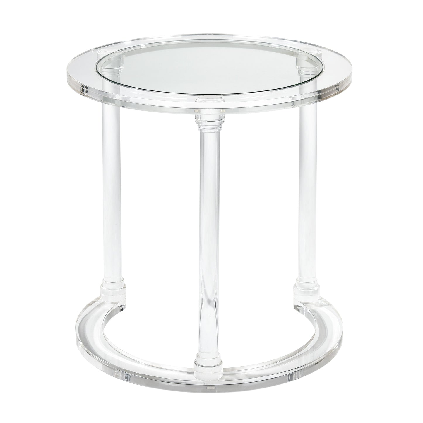 ELK SIGNATURE H0015-9104/S2 Jacobs Nesting Table - Set of 2 Round Clear