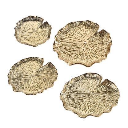 ELK SIGNATURE H0017-10427/S4 Lilypad Bowl - Set of 4 Gold