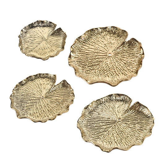 ELK SIGNATURE H0017-10427/S4 Lilypad Bowl - Set of 4 Gold