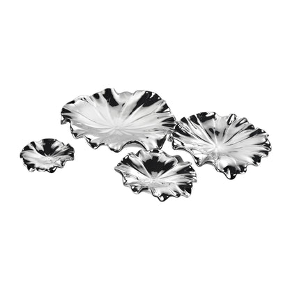 ELK SIGNATURE H0017-10428/S4 Petal Bowl - Set of 4 Silver