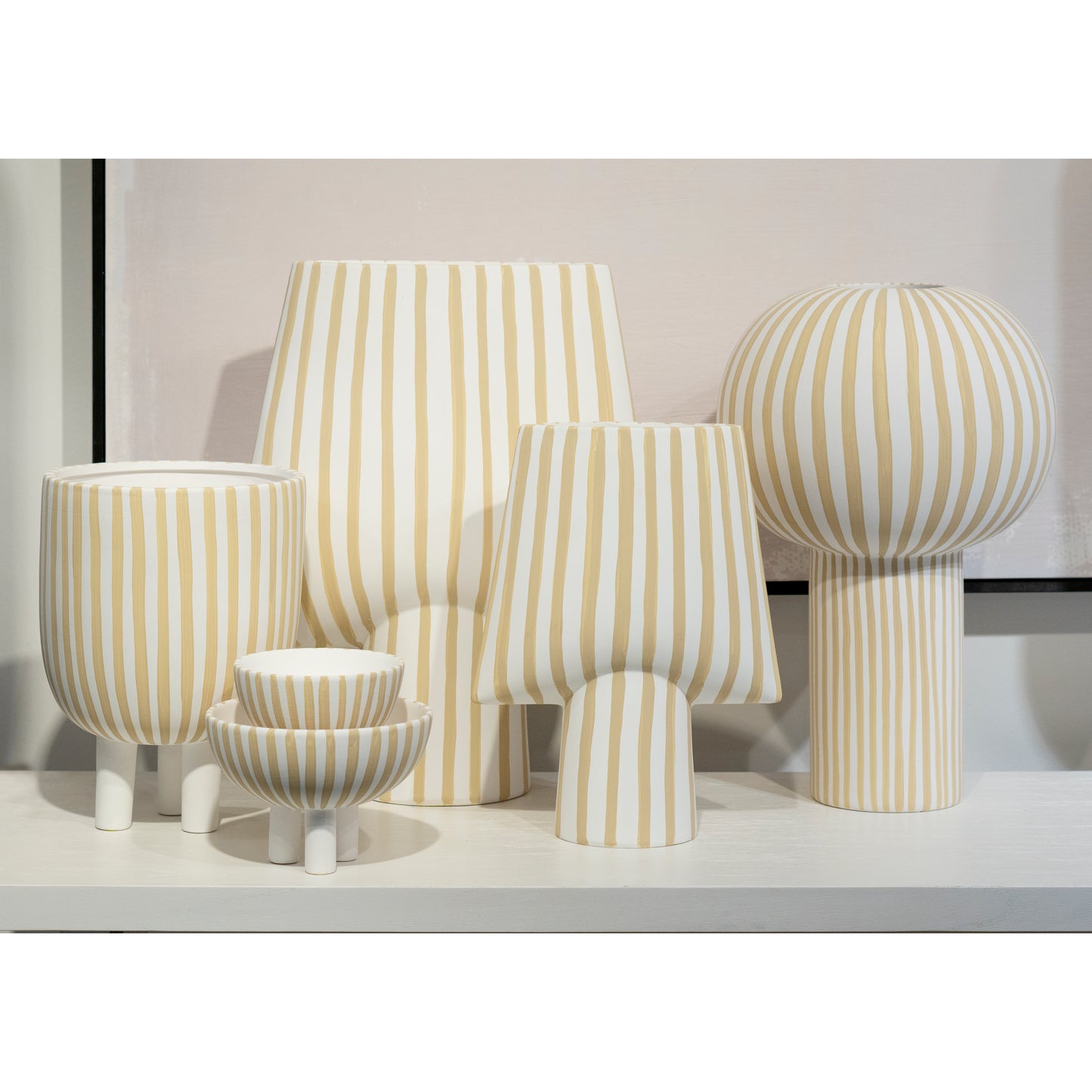 ELK SIGNATURE H0017-10641 Booth Striped Vase