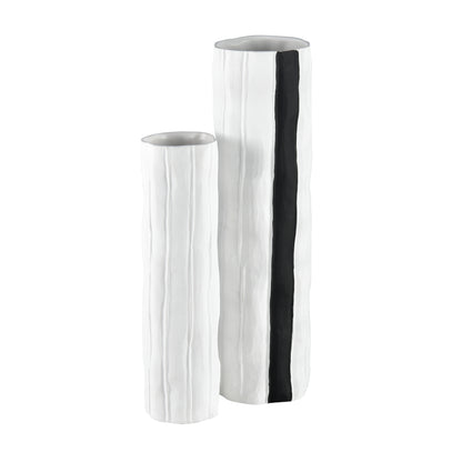 ELK SIGNATURE H0017-9164 Clark Vase - Striped Black