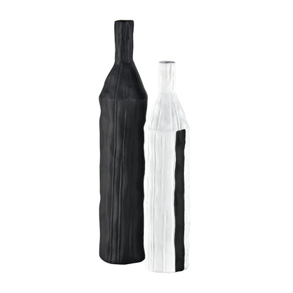 ELK SIGNATURE H0017-9167 Carter Vase - Striped Black