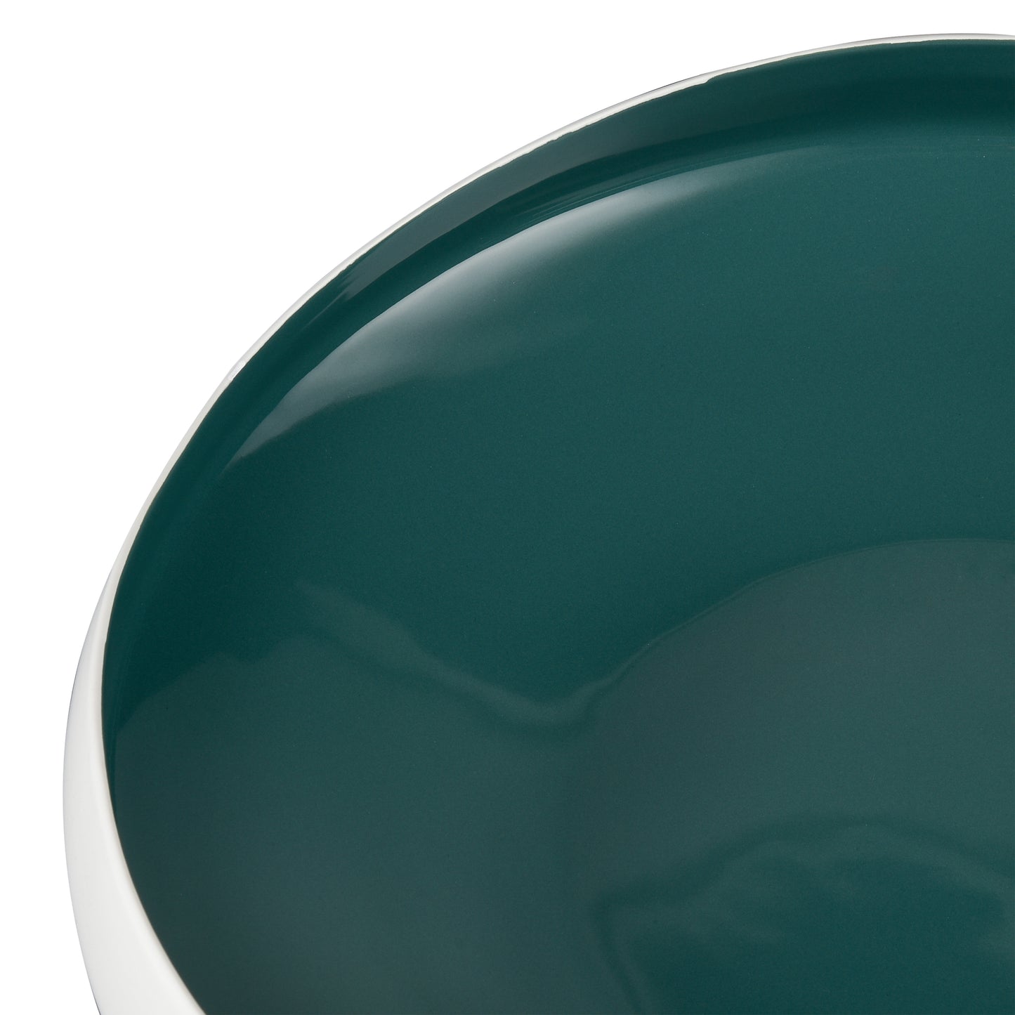 ELK SIGNATURE H0017-9744 Greer Bowl - Low White and Turquoise Glazed