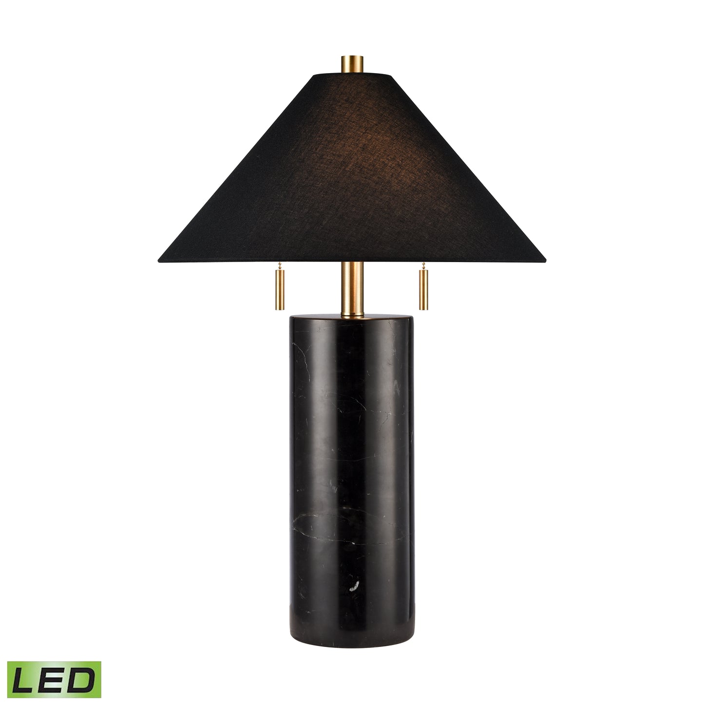 ELK SIGNATURE H0019-10337-LED Blythe 26'' High 2-Light Table Lamp - Black - Includes LED Bulbs