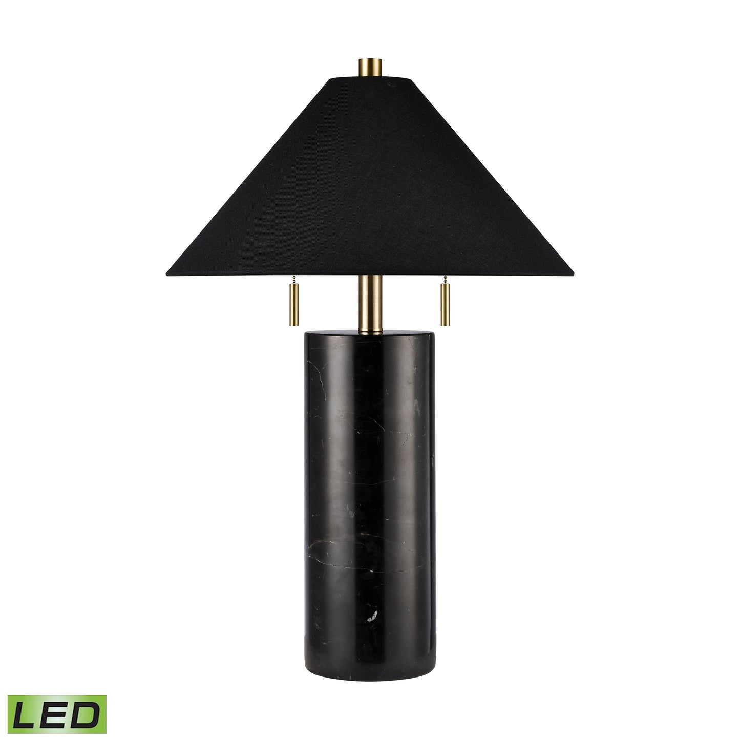 ELK SIGNATURE H0019-10337-LED Blythe 26'' High 2-Light Table Lamp - Black - Includes LED Bulbs