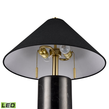 ELK SIGNATURE H0019-10337-LED Blythe 26'' High 2-Light Table Lamp - Black - Includes LED Bulbs