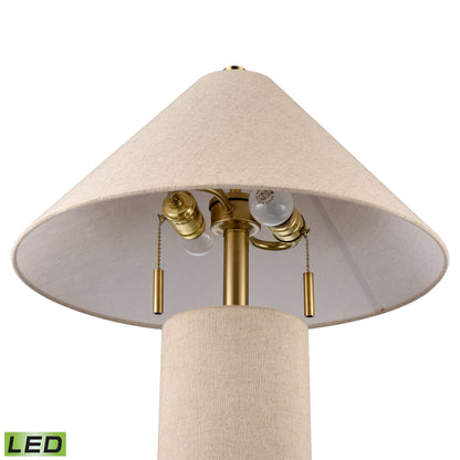 ELK SIGNATURE H0019-10338-LED Blythe 26'' High 2-Light Table Lamp - Linen - Includes LED Bulbs