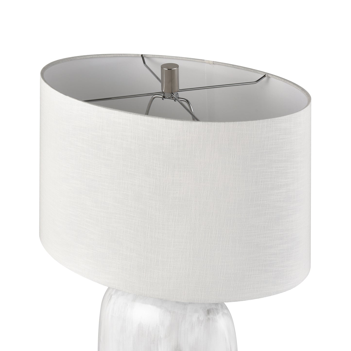 ELK SIGNATURE H0019-11082-LED Ruthie 32'' High 1-Light Table Lamp - White Glaze - Includes LED Bulb