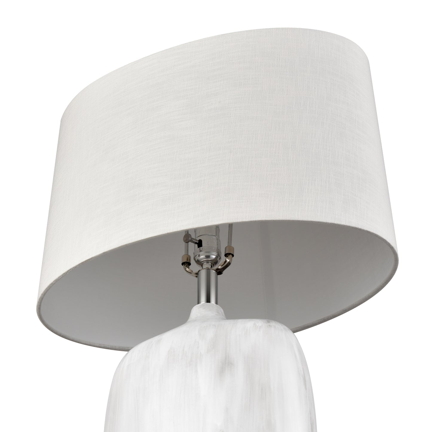 ELK SIGNATURE H0019-11082-LED Ruthie 32'' High 1-Light Table Lamp - White Glaze - Includes LED Bulb