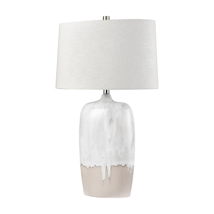 ELK SIGNATURE H0019-11082-LED Ruthie 32'' High 1-Light Table Lamp - White Glaze - Includes LED Bulb