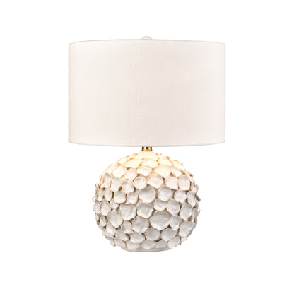 ELK SIGNATURE H0019-11083-LED Gloria 23'' High 1-Light Table Lamp - White Glaze - Includes LED Bulb