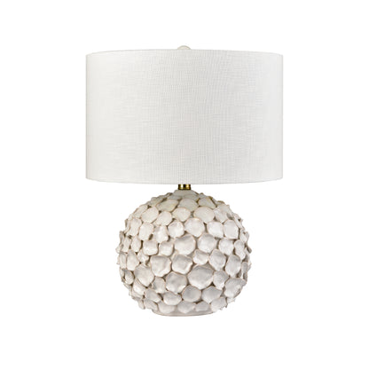 ELK SIGNATURE H0019-11083-LED Gloria 23'' High 1-Light Table Lamp - White Glaze - Includes LED Bulb