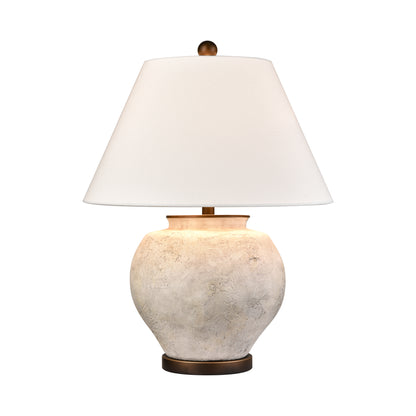 ELK SIGNATURE H0019-11087-LED Erin 26'' High 1-Light Table Lamp - Aged White - Includes LED Bulb