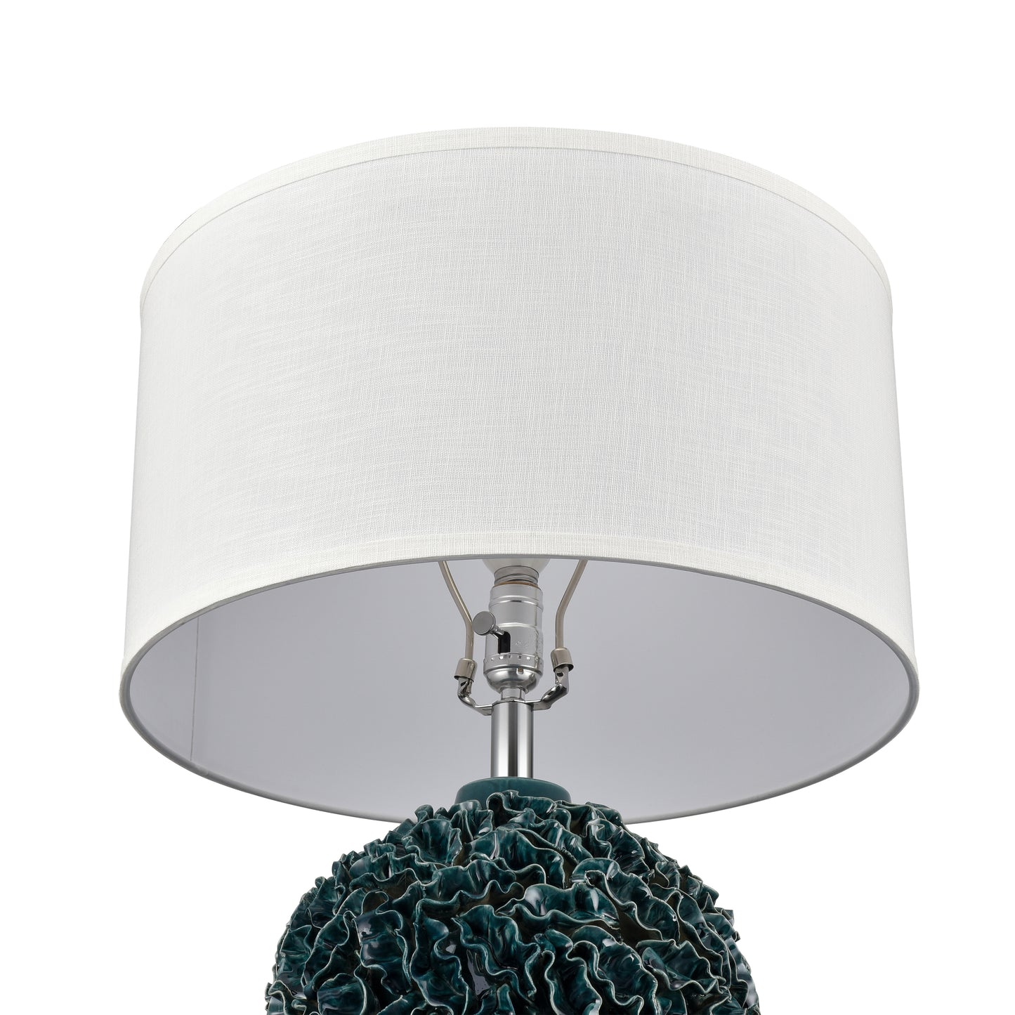 ELK SIGNATURE H0019-11090-LED Larkin 27.5'' High 1-Light Table Lamp - Green Glaze - Includes LED Bulb