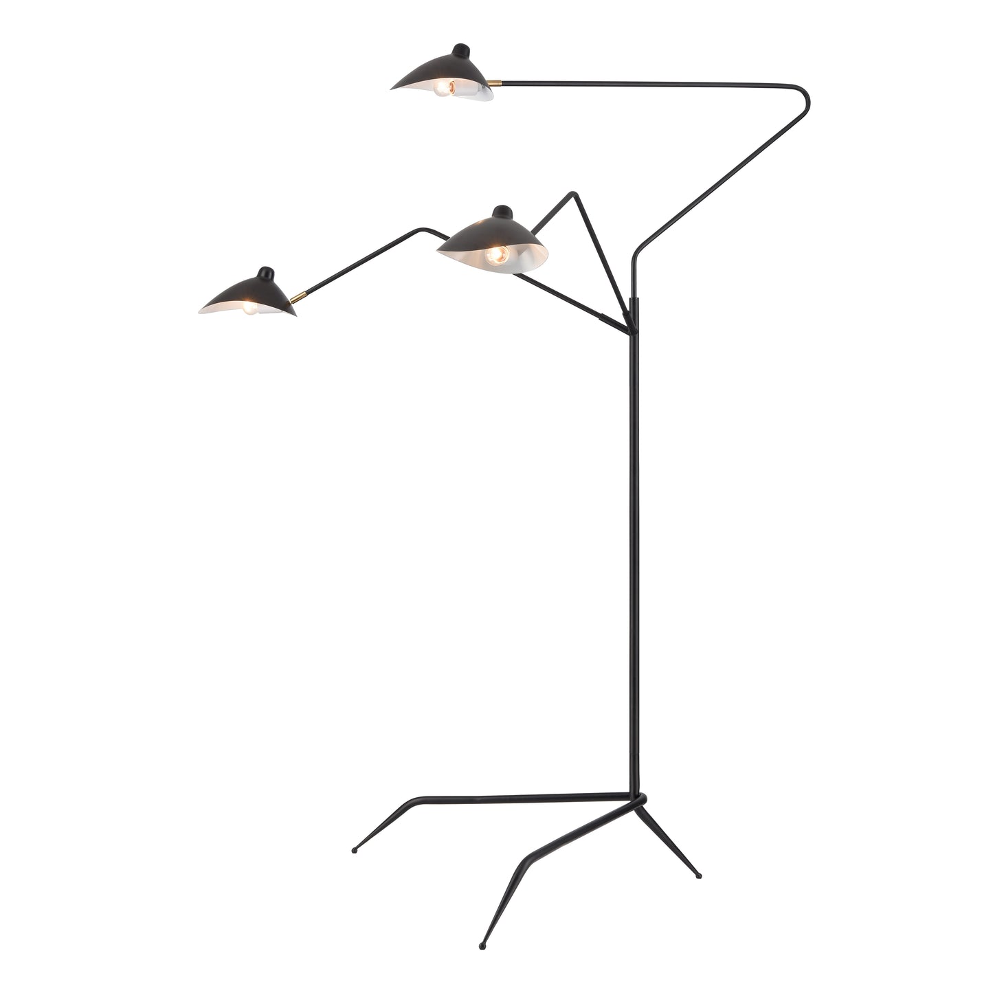 ELK SIGNATURE H0019-11103 Risley 81.5'' High 3-Light Floor Lamp - Matte Black