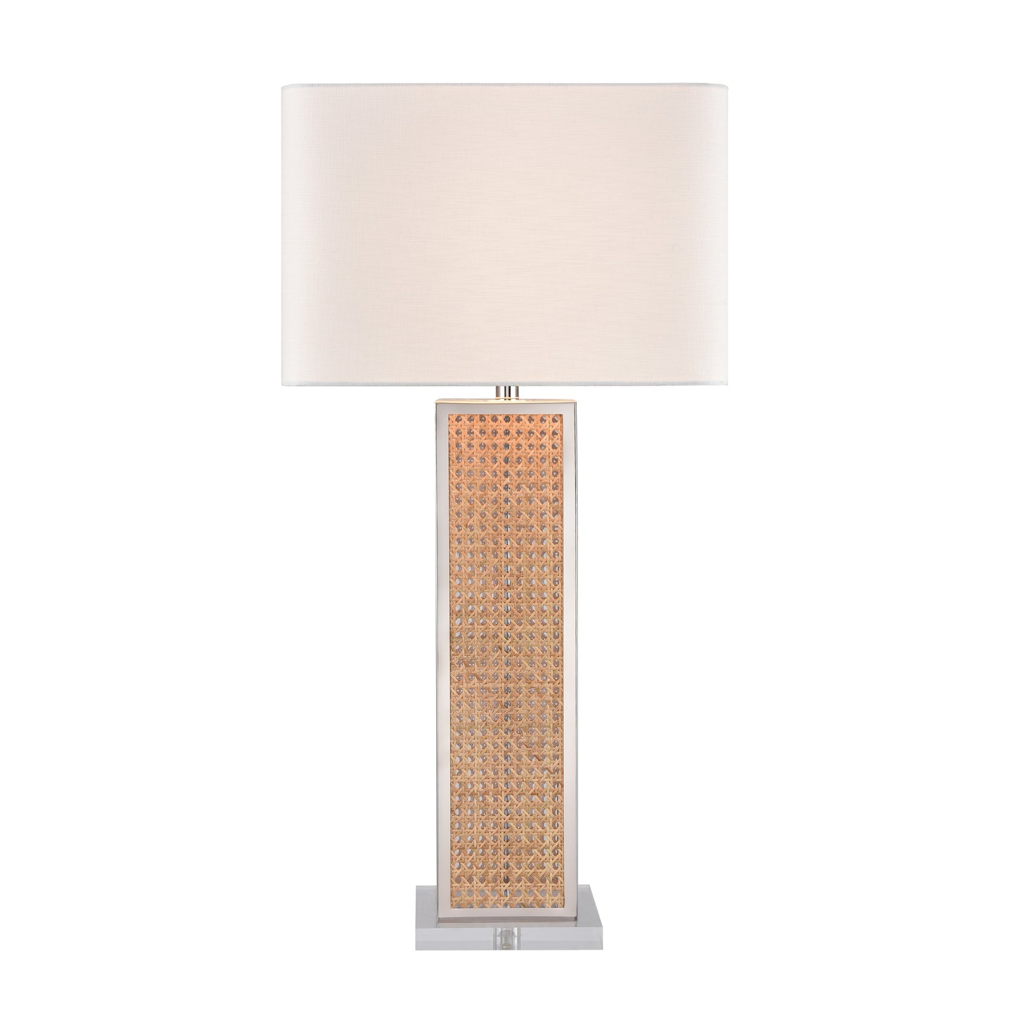 ELK SIGNATURE H0019-11164-LED Webb 36'' High 1-Light Table Lamp - Natural with Polished Nickel - Includes LED Bulb