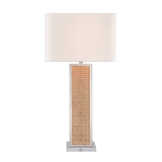 ELK SIGNATURE H0019-11164-LED Webb 36'' High 1-Light Table Lamp - Natural with Polished Nickel - Includes LED Bulb