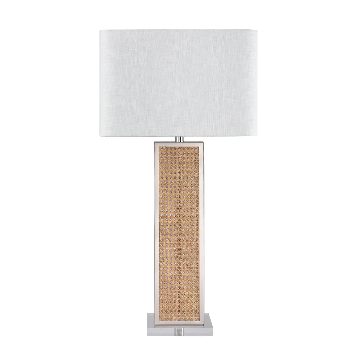 ELK SIGNATURE H0019-11164-LED Webb 36'' High 1-Light Table Lamp - Natural with Polished Nickel - Includes LED Bulb