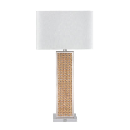 ELK SIGNATURE H0019-11164-LED Webb 36'' High 1-Light Table Lamp - Natural with Polished Nickel - Includes LED Bulb