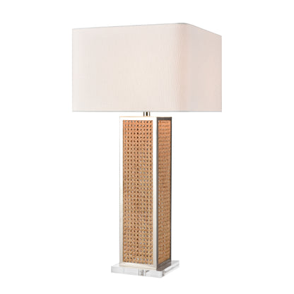 ELK SIGNATURE H0019-11164-LED Webb 36'' High 1-Light Table Lamp - Natural with Polished Nickel - Includes LED Bulb