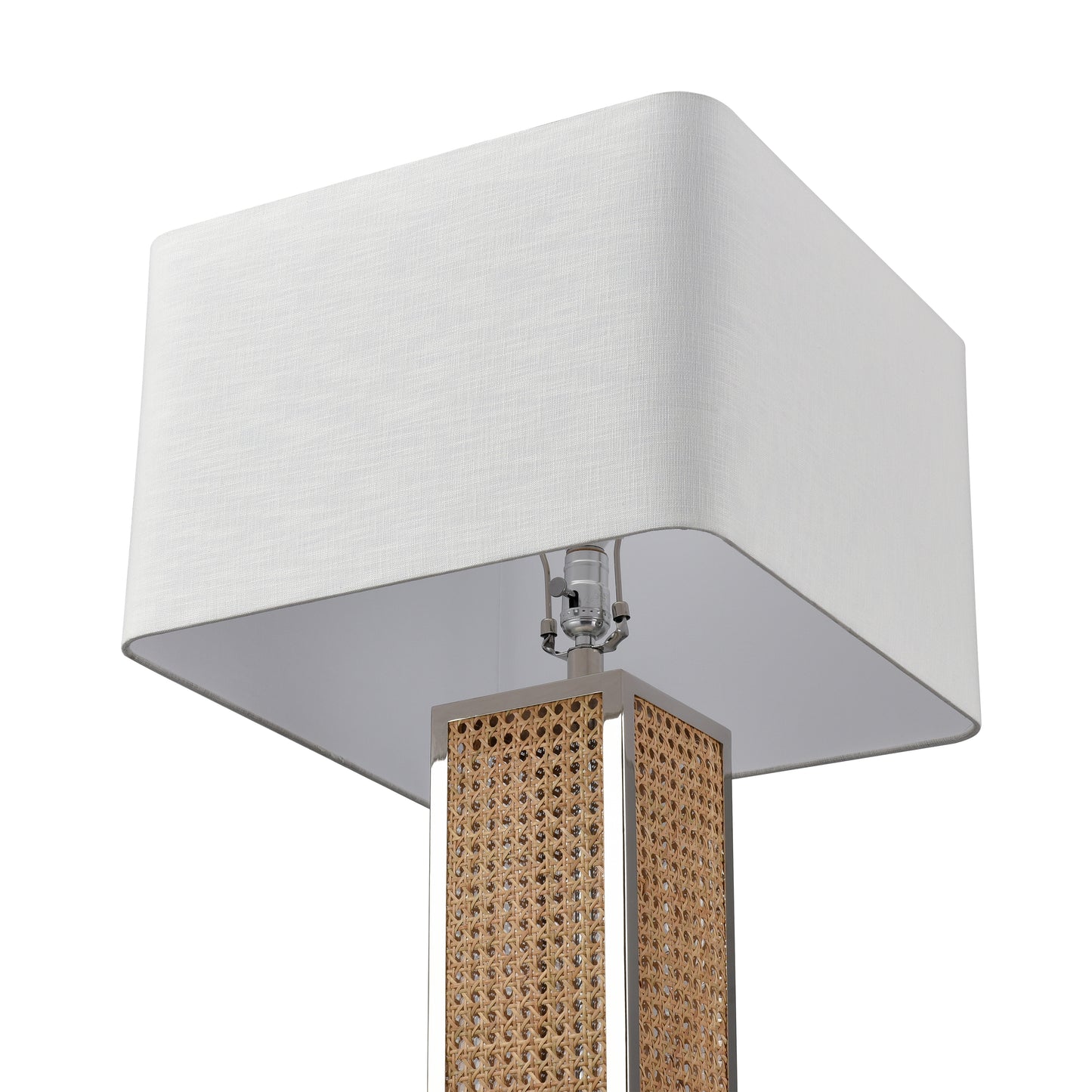 ELK SIGNATURE H0019-11164-LED Webb 36'' High 1-Light Table Lamp - Natural with Polished Nickel - Includes LED Bulb