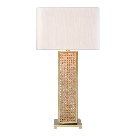 ELK SIGNATURE H0019-11165-LED Webb 36'' High 1-Light Table Lamp - Natural with Brass - Includes LED Bulb