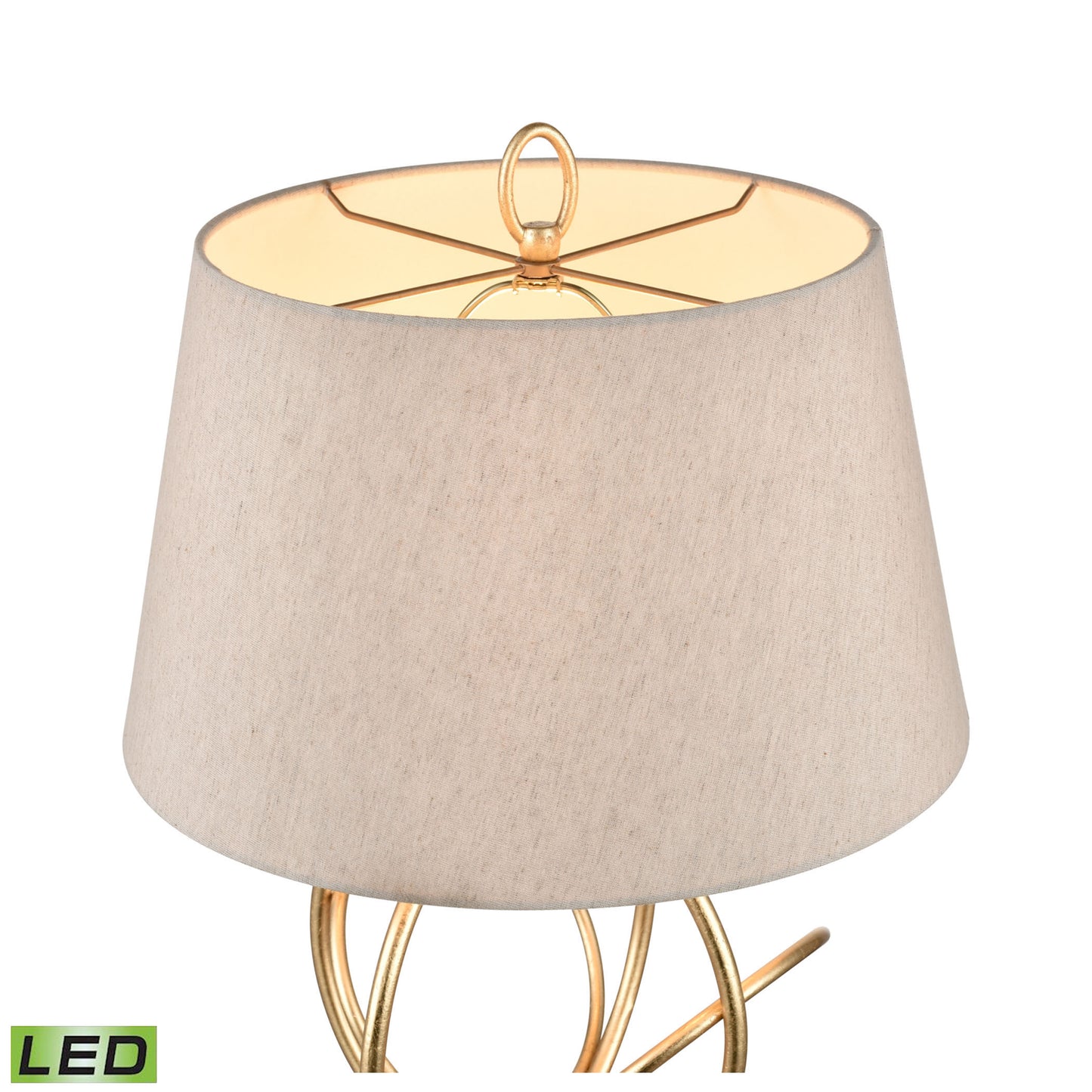 ELK SIGNATURE H0019-7986-LED Morely 26'' High 1-Light Table Lamp - Gold Leaf - Includes LED Bulb