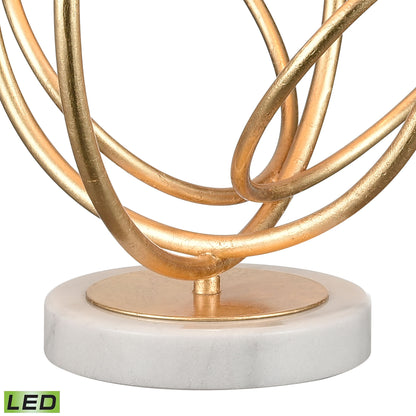 ELK SIGNATURE H0019-7986-LED Morely 26'' High 1-Light Table Lamp - Gold Leaf - Includes LED Bulb