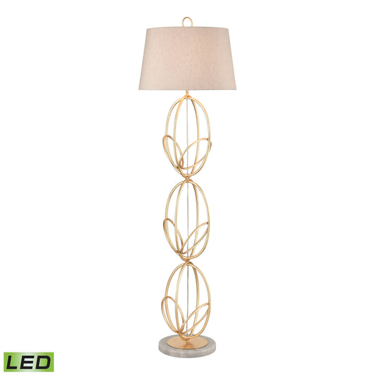 ELK SIGNATURE H0019-7988-LED Morely 63'' High 1-Light Floor Lamp - Gold Leaf - Includes LED Bulb