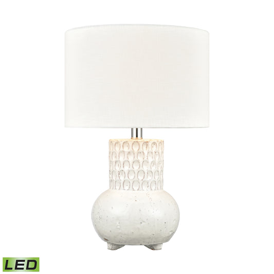 ELK SIGNATURE H0019-7991-LED Delia 21'' High 1-Light Table Lamp - White - Includes LED Bulb