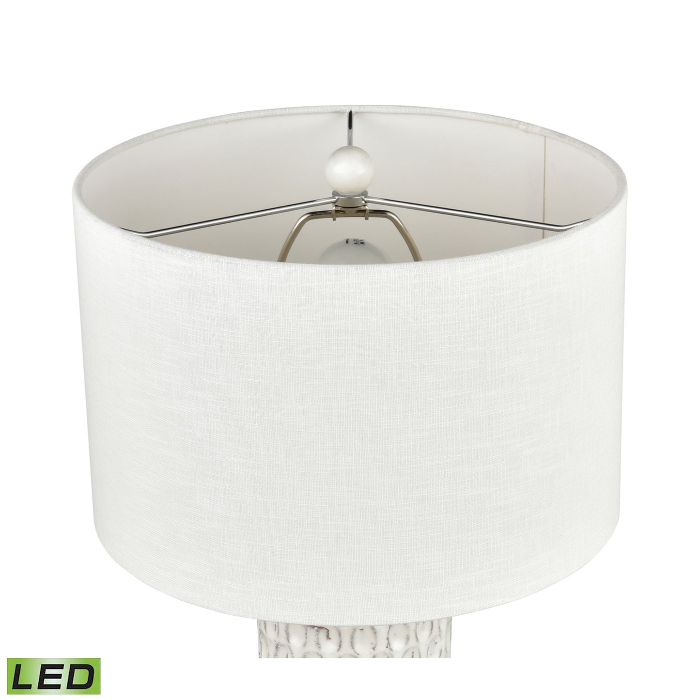 ELK SIGNATURE H0019-7991-LED Delia 21'' High 1-Light Table Lamp - White - Includes LED Bulb