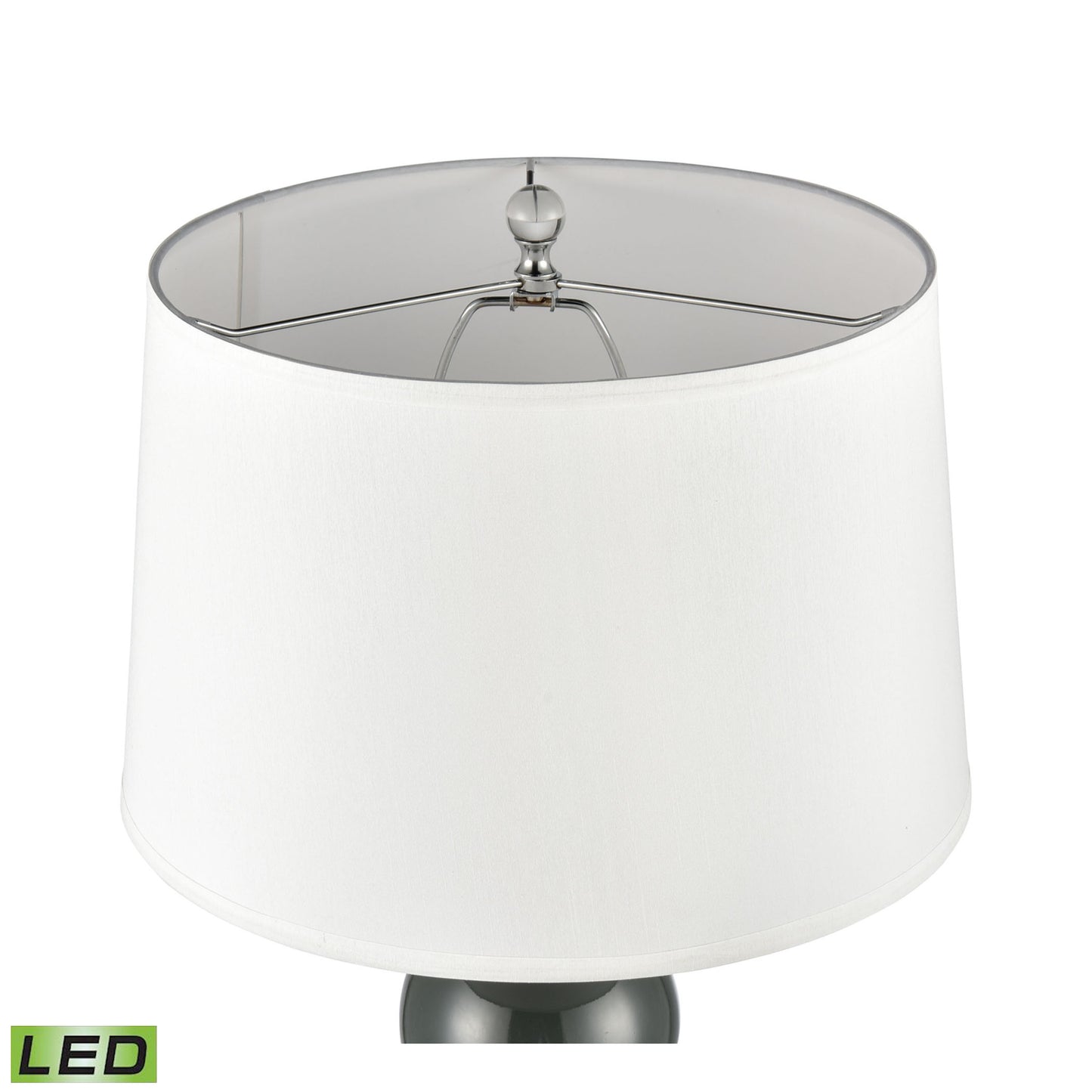 ELK SIGNATURE H0019-8000-LED Leze 30'' High 1-Light Table Lamp - Forest Green - Includes LED Bulb