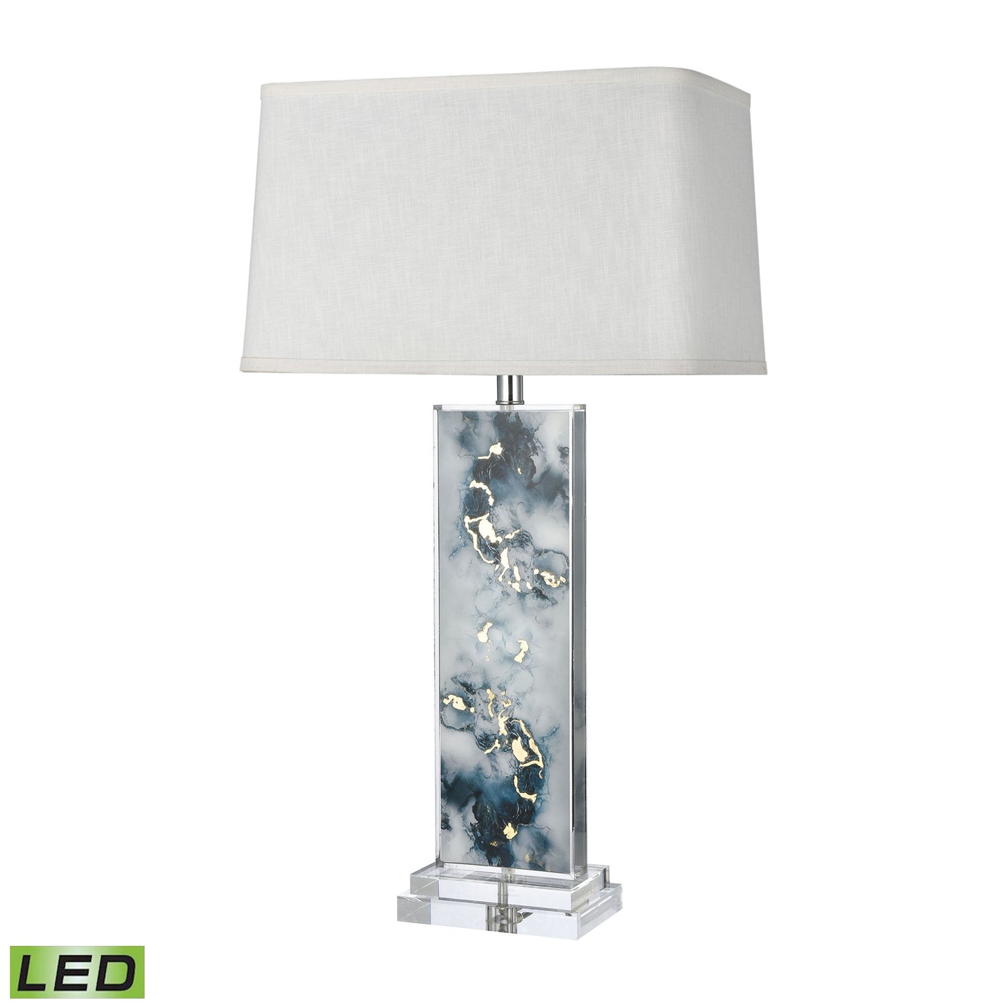 ELK SIGNATURE H0019-8002-LED Everette 31'' High 1-Light Table Lamp - Blue - Includes LED Bulb