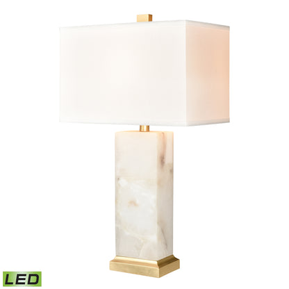 ELK SIGNATURE H0019-8006-LED Helain 27'' High 1-Light Table Lamp - White - Includes LED Bulb