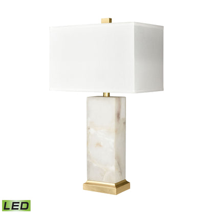 ELK SIGNATURE H0019-8006-LED Helain 27'' High 1-Light Table Lamp - White - Includes LED Bulb