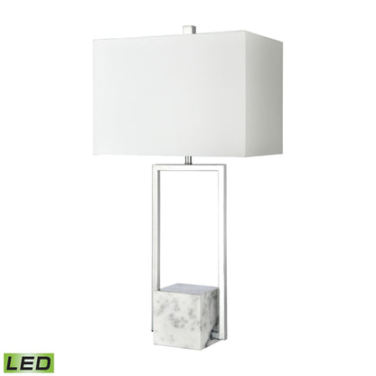 ELK SIGNATURE H0019-8018-LED Dunstan Mews 31'' High 1-Light Table Lamp - Chrome - Includes LED Bulb