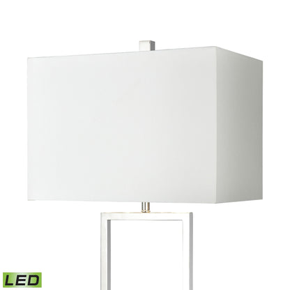 ELK SIGNATURE H0019-8018-LED Dunstan Mews 31'' High 1-Light Table Lamp - Chrome - Includes LED Bulb