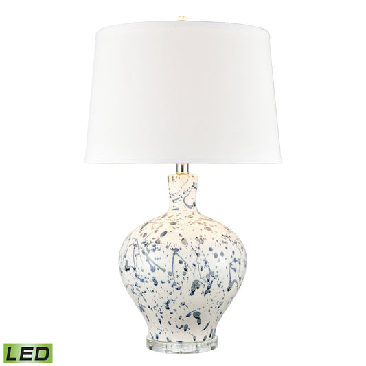 ELK SIGNATURE H0019-8030-LED Rueben Crescent 27'' High 1-Light Table Lamp - Blue - Includes LED Bulb