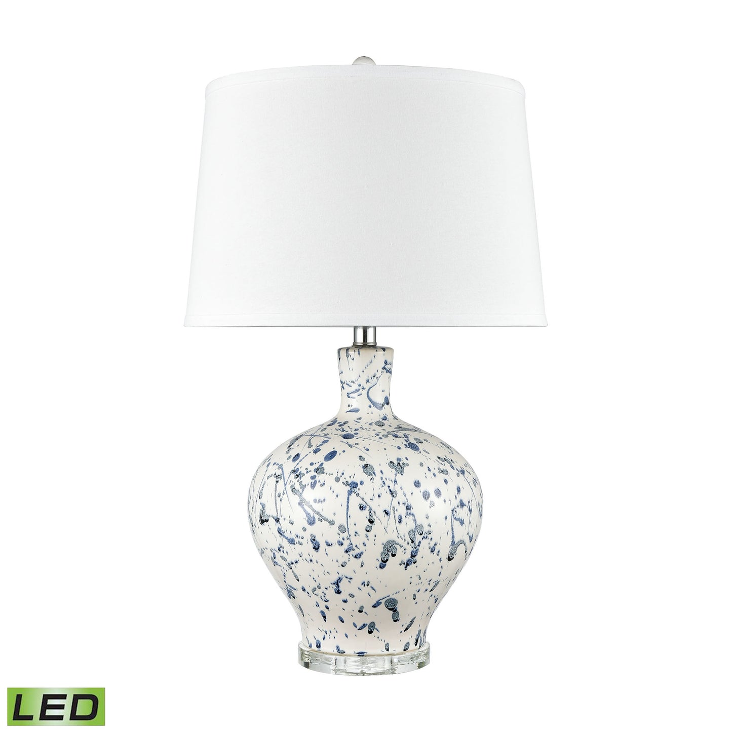 ELK SIGNATURE H0019-8030-LED Rueben Crescent 27'' High 1-Light Table Lamp - Blue - Includes LED Bulb