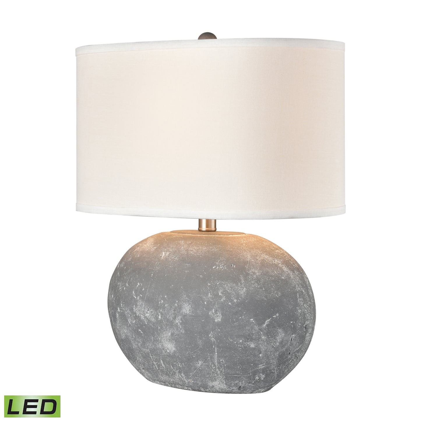 ELK SIGNATURE H0019-8053-LED Elin 20'' High 1-Light Table Lamp - Concrete - Includes LED Bulb