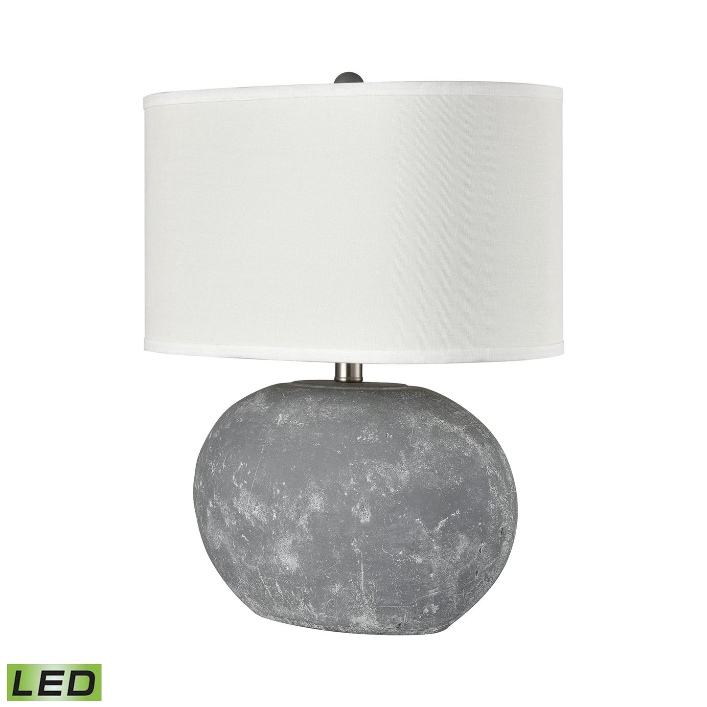 ELK SIGNATURE H0019-8053-LED Elin 20'' High 1-Light Table Lamp - Concrete - Includes LED Bulb